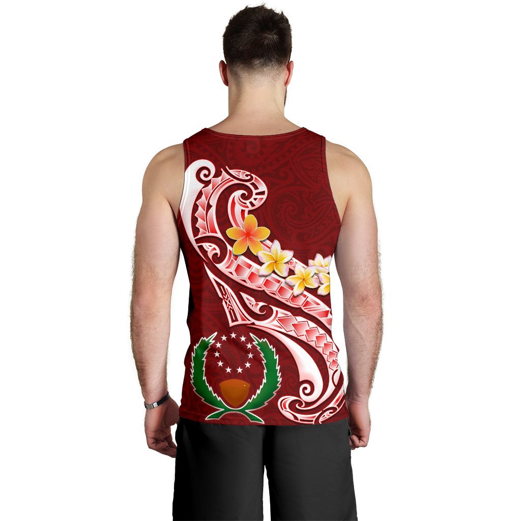 Pohnpei Men's Tank Top - Pohnpei Seal Polynesian Patterns Plumeria - Polynesian Pride
