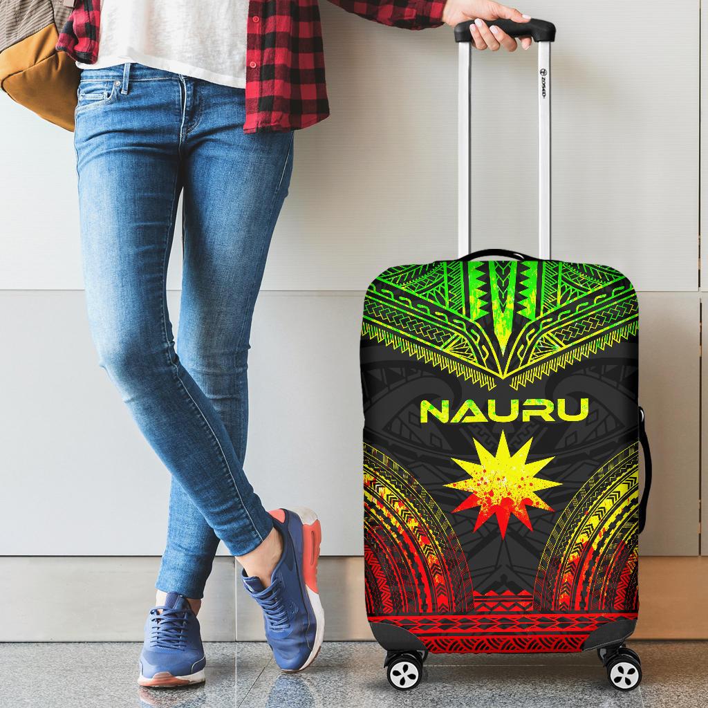 Nauru Polynesian Chief Luggage Cover - Reggae Version - Polynesian Pride