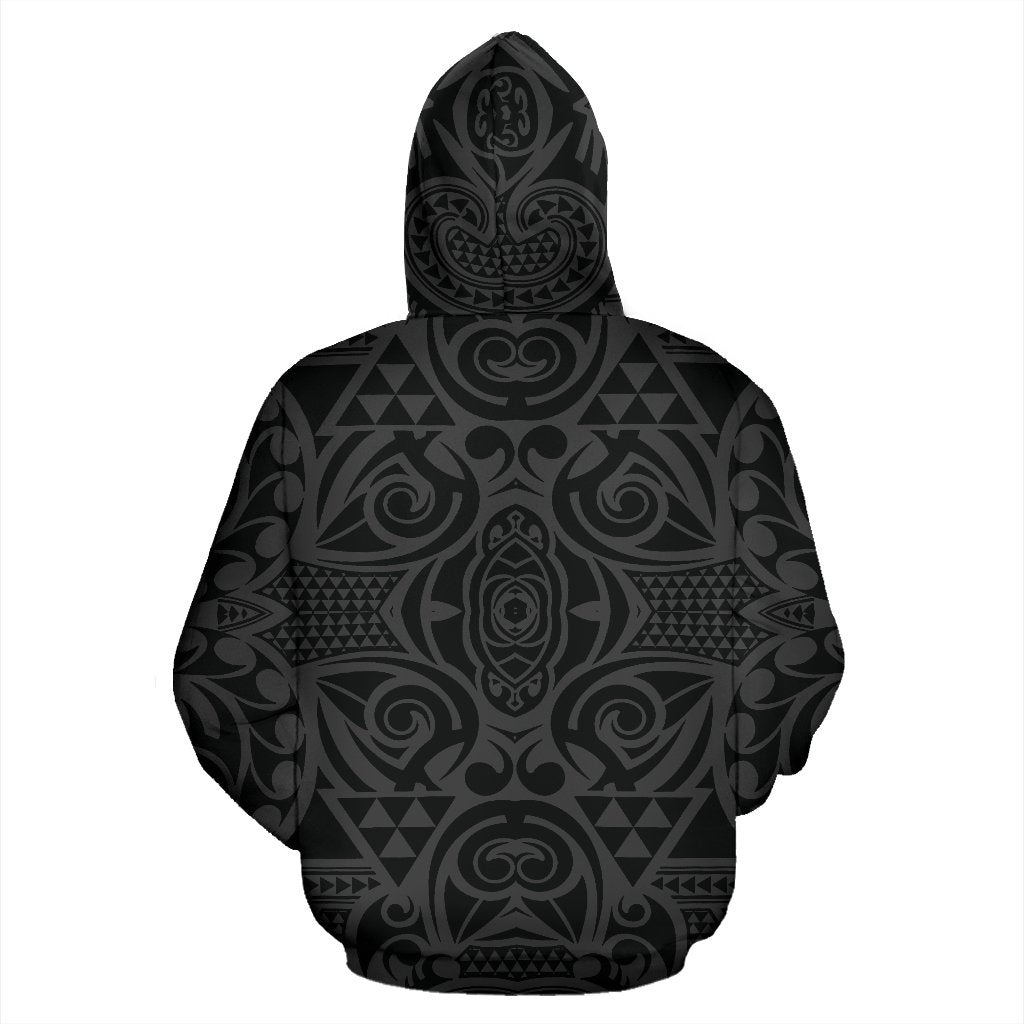 Hawaii Hoodie Polynesian Kakau Turtle Gray Pullover - Polynesian Pride