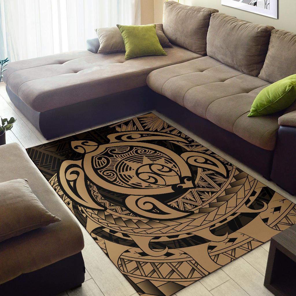 Hawaii Polynesian Turtle Rug - Gray - Polynesian Pride