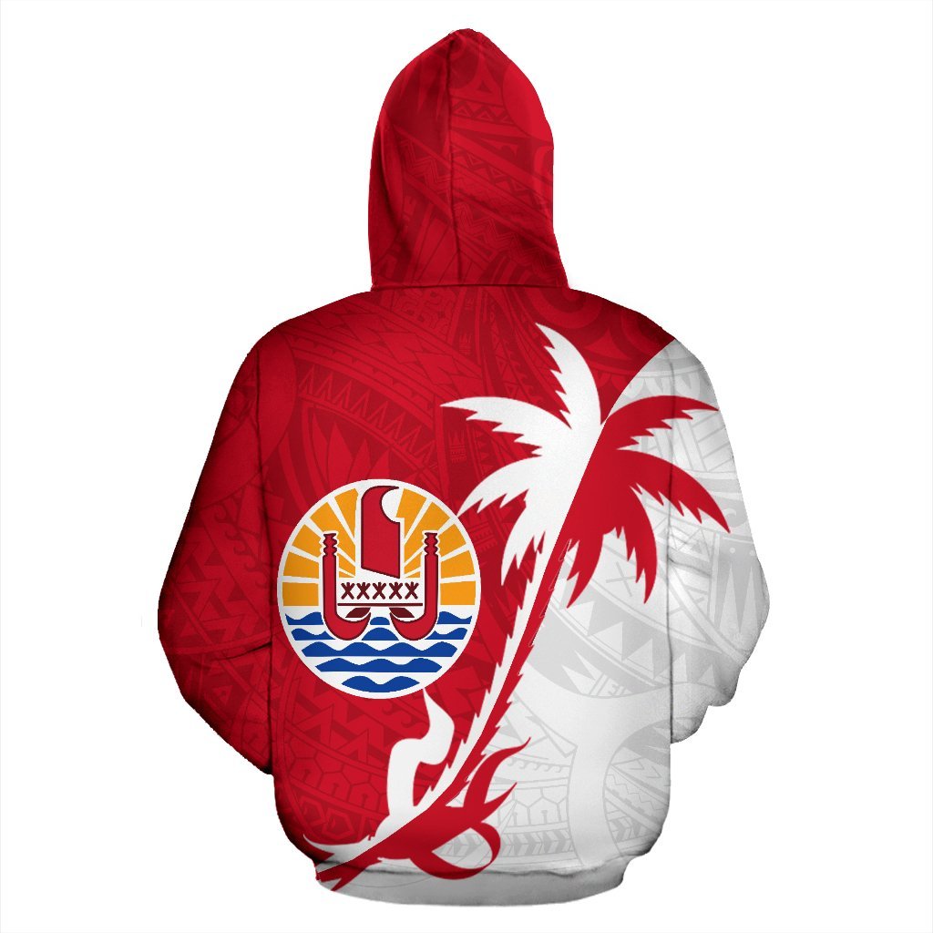 Tahiti Polynesian Coconut Tree Zip up Hoodie - Polynesian Pride