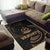 Vanuatu Polynesian Area Rug - Gold Tribal Wave - Polynesian Pride