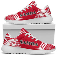 Samoa Sport Sneakers - Polynesian Tattoo Flag - Polynesian Pride