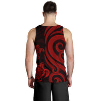 American Samoa Men's Tank Top - Red Tentacle Turtle - Polynesian Pride