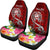 Guam Custom Personalised Car Seat Covers - Turtle Plumeria (Red) - Polynesian Pride