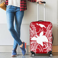 Papua New Guinea Polynesian Luggage Covers Map Red White - Polynesian Pride