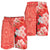 Hawaii Hibiscus Flower Polynesian Men's Shorts - Curtis Style - Orange Orange - Polynesian Pride
