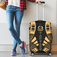 Vanuatu Luggage Cover - Polynesian Tattoo Gold - Polynesian Pride