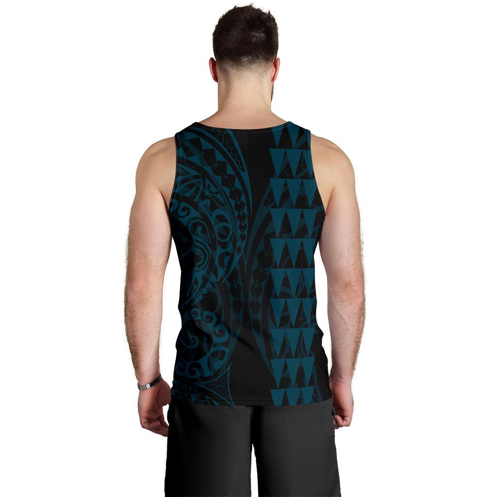 Hawaii Warrior Men's Tank Top Blue - Polynesian Pride