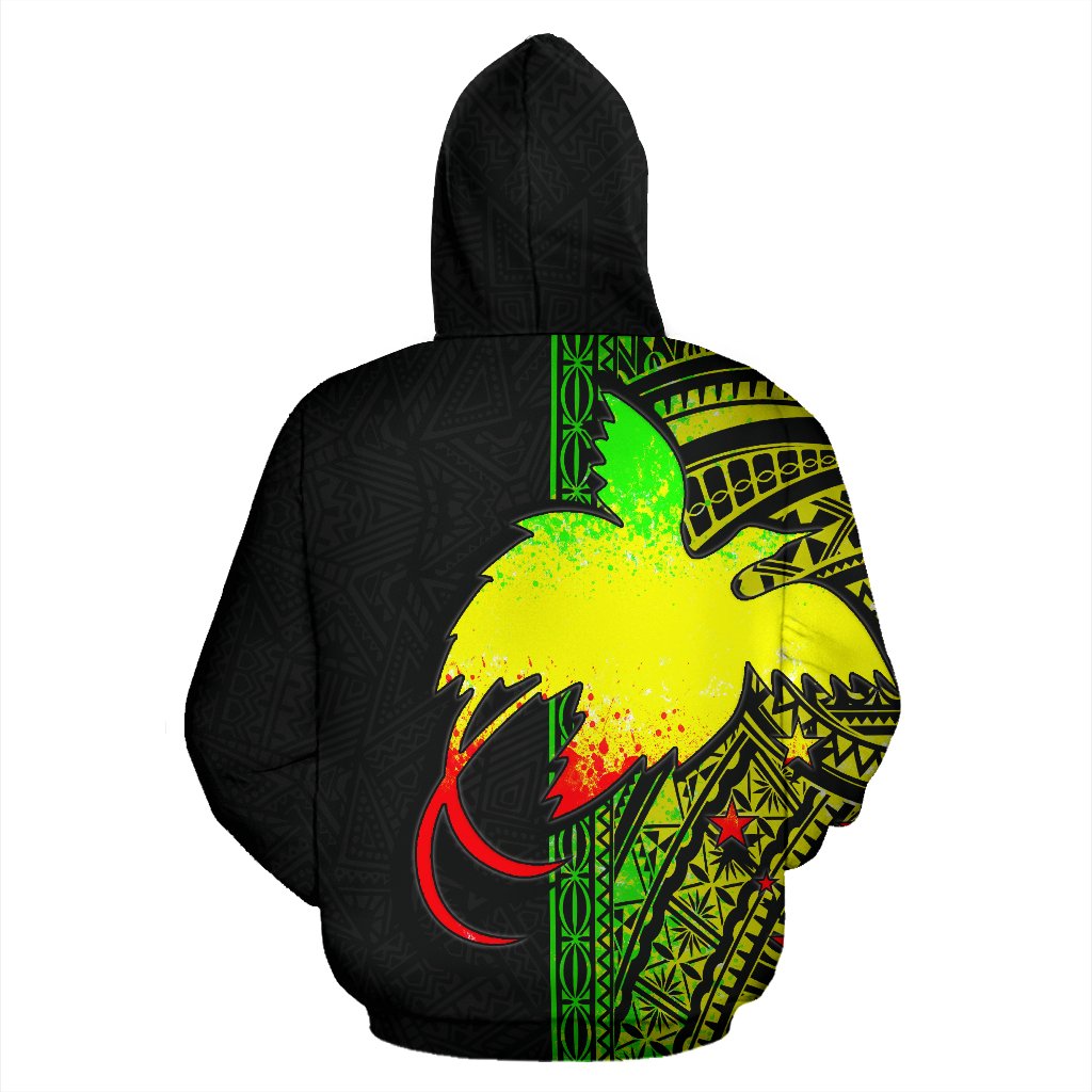 Papua New Guinea Polynesian ll Over Hoodie Reggae Line - Polynesian Pride