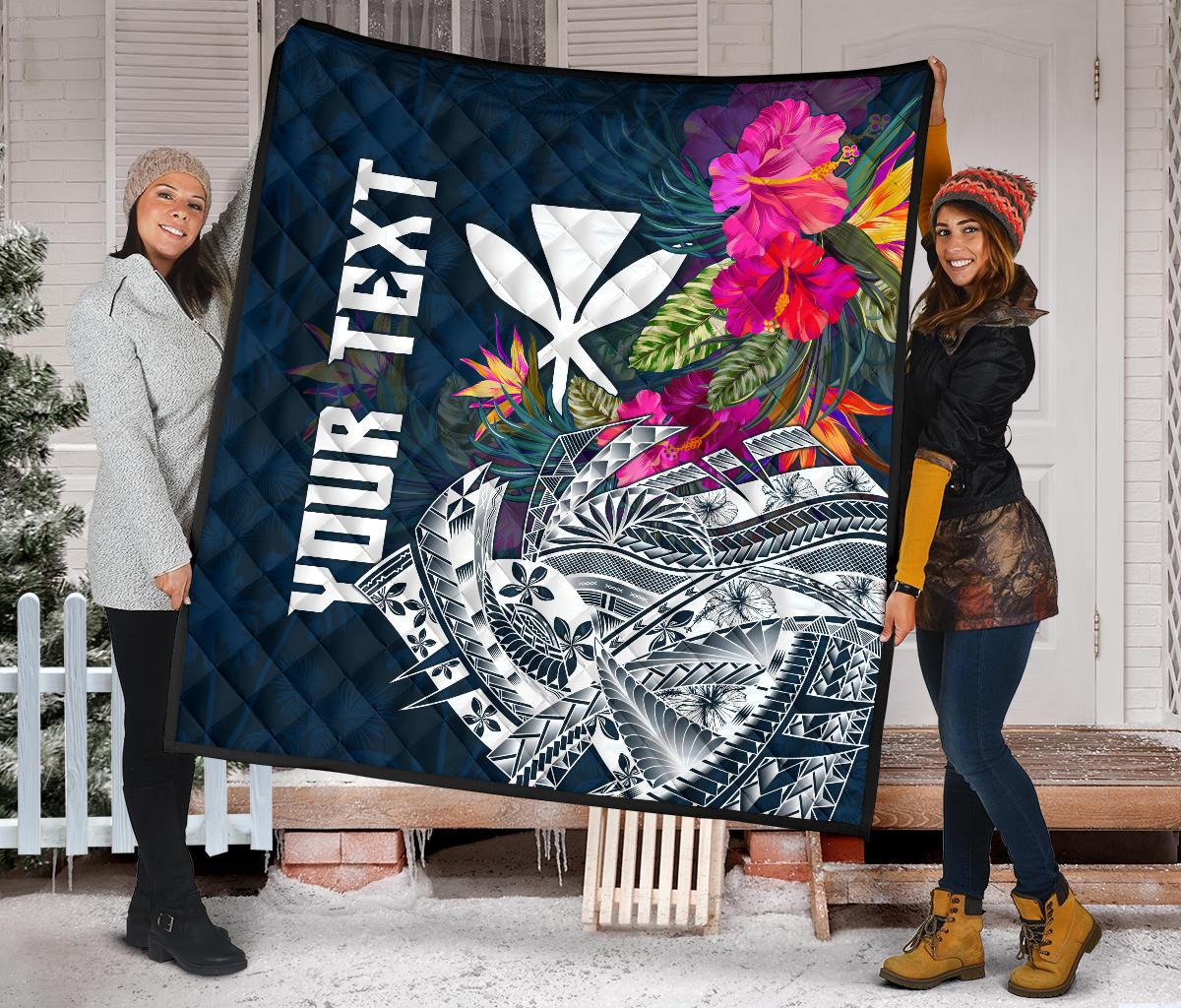 Polynesian Hawaii Custom Personalised Premium Quilt - Summer Vibes - Polynesian Pride