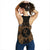 Chuuk Polynesian Women Tank Top Map Gold - Polynesian Pride