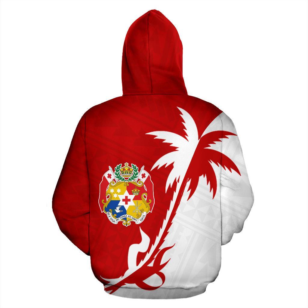 Tonga Coconut Tree Zip up Hoodie - Polynesian Pride