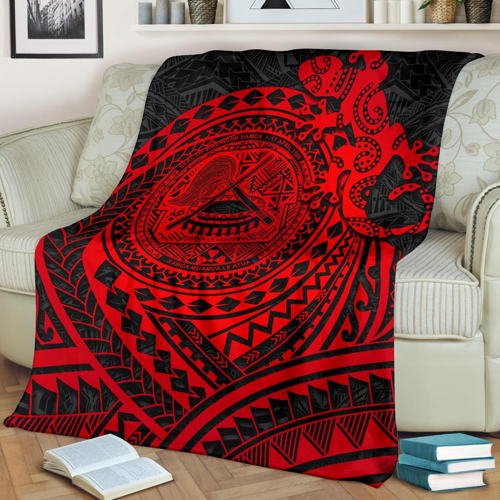 American Samoa Premium Blanket - Polynesian Lizard - Polynesian Pride