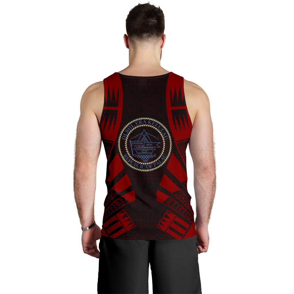 Palau Men Tank Top - Polynesian Tattoo Red - Polynesian Pride