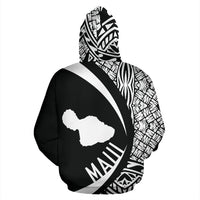 Maui Kanaka Maoli Polynesian Zip up Hoodie Circle Style - Polynesian Pride