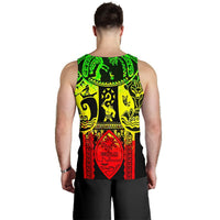 Polynesian Men's Tank Top - Guam Flag, Seal with Maui Moana Tattoo - Polynesian Pride