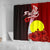 Palau Polynesian Shower Curtain - Coat Of Arm With Hibiscus - Polynesian Pride