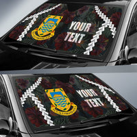 Tuvalu Custom Personalised Auto Sun Shades - Chain Polynesian - Polynesian Pride