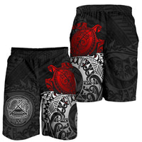 American Samoa Polynesian Shorts (Men) - Polynesian Turtle (Red) - Polynesian Pride