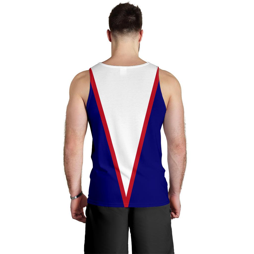 American Samoa Men's Tank Top - Eagle Blue - Polynesian Pride