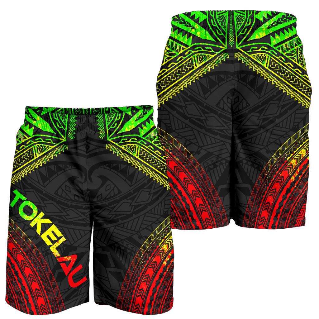 Tokelau Men's Shorts - Polynesian Chief Reggae Version - Polynesian Pride