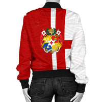 Tonga Rugby Women Bomber Jacket Mate Ma'a - Polynesian Pride