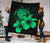 Hawaii Hibiscus Premium Quilt - Turtle Map - Pastel Green - Polynesian Pride
