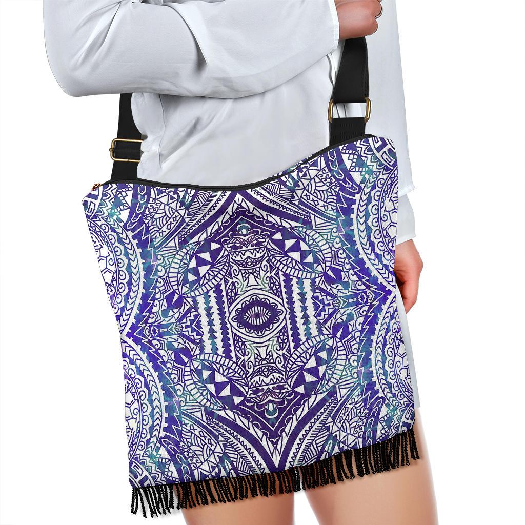 Polynesian Tribal Crossbody Boho Handbag Violet - Polynesian Pride