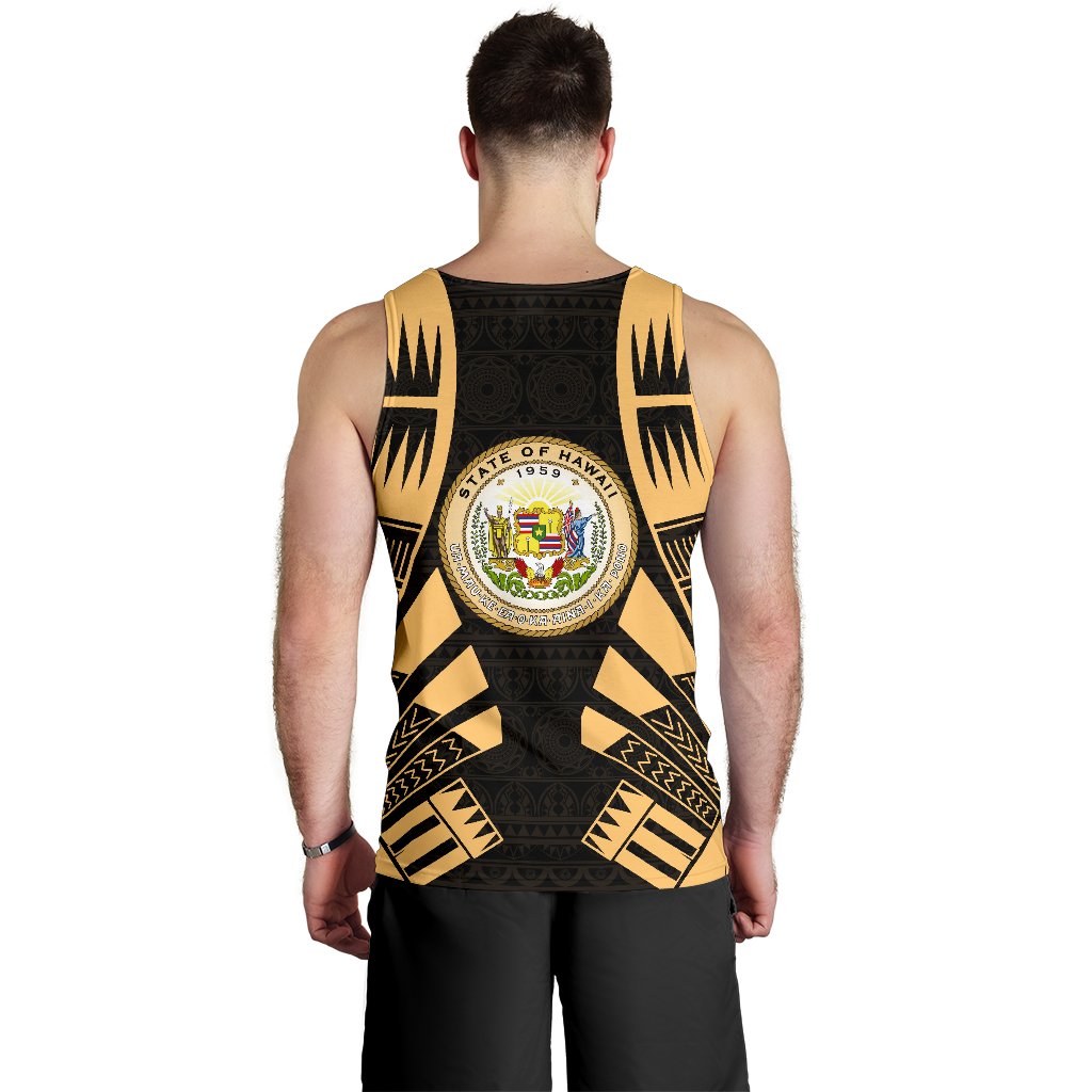 Hawaii Men Tank Top - Polynesian Tattoo Gold - Polynesian Pride