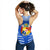 Mate Ma'a Tonga Rugby Women's Racerback Tank Polynesian Creative Style - Blue - Polynesian Pride