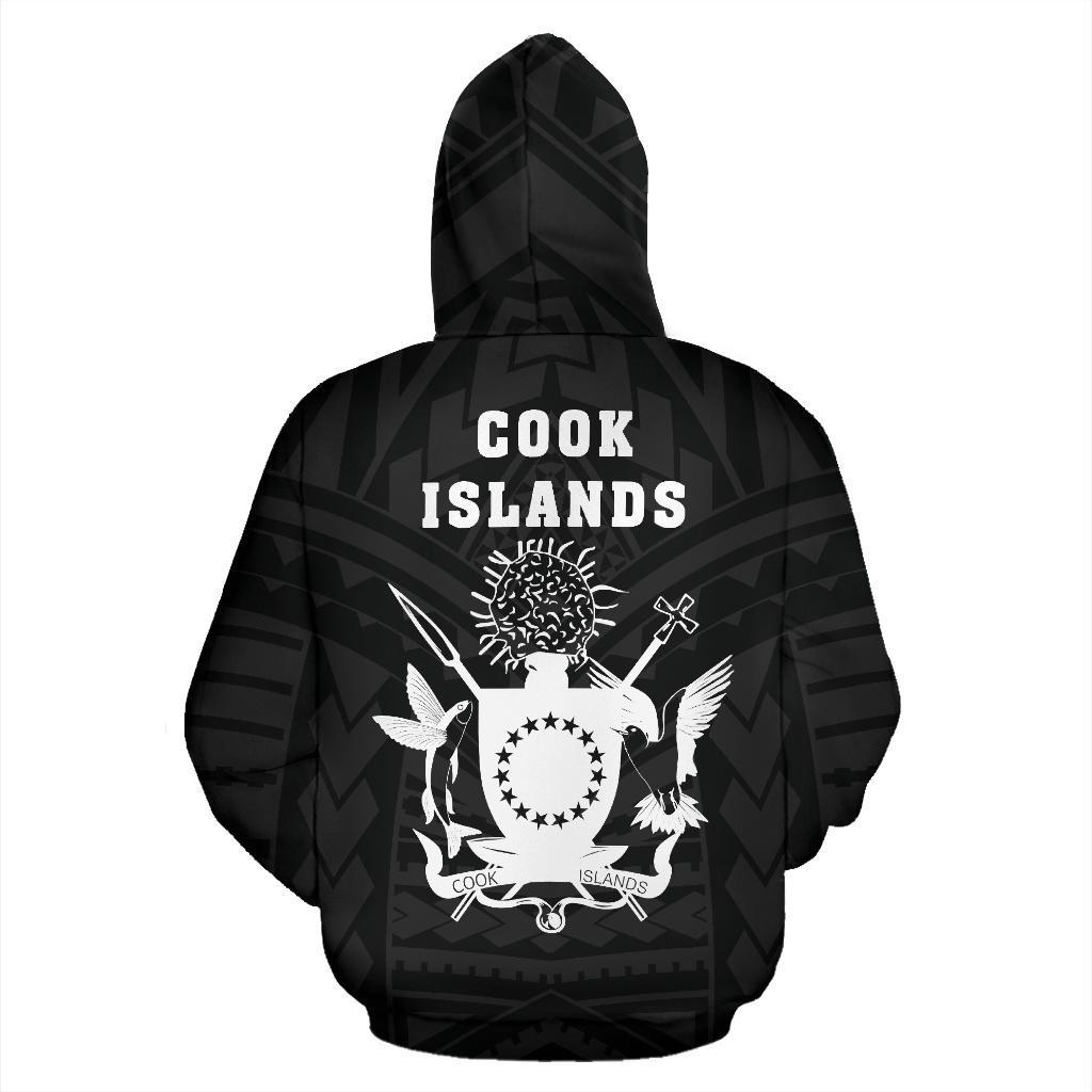Cook Islands Flag Coat of Arms Polynesian Hoodie 01 - Polynesian Pride