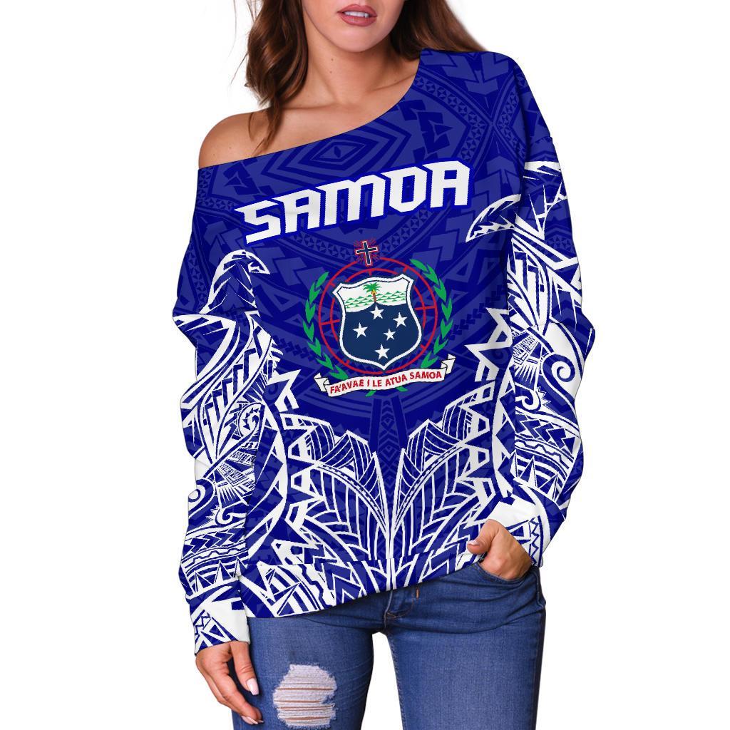 Samoa Premium Off Shoulder Sweater A7 - Polynesian Pride