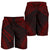 Society Islands Men's Shorts - Polynesian Chief Red Version - Polynesian Pride