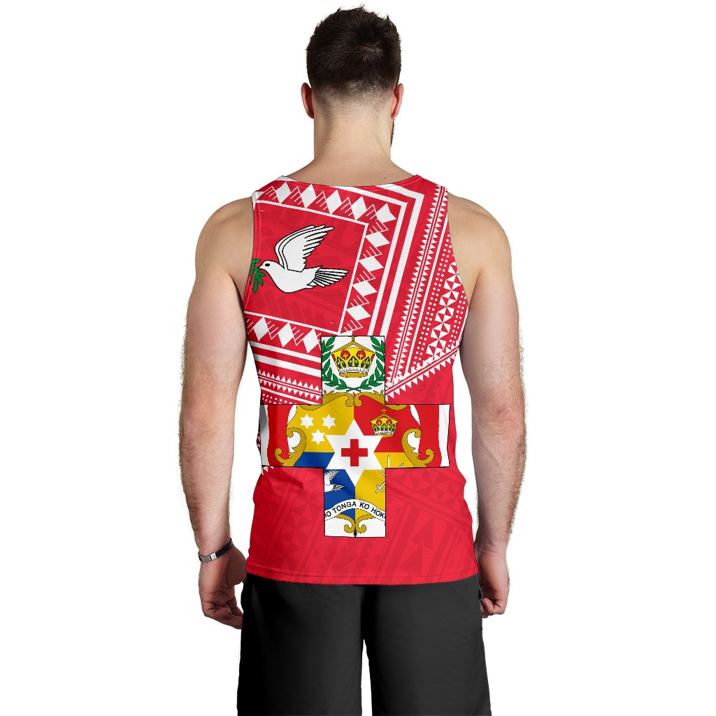 Mate Ma'a Tonga Men Tank Top Coat Of Arms - Polynesian Pride