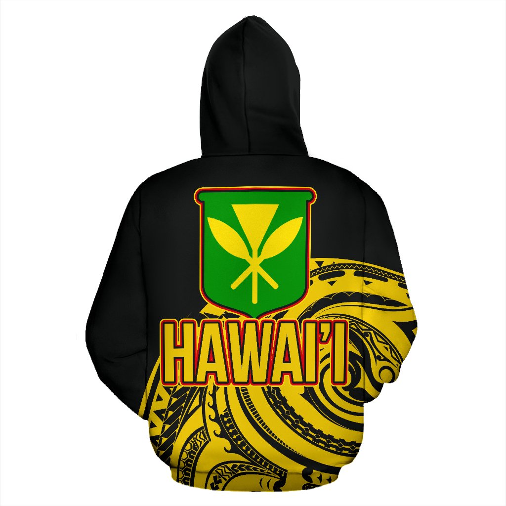 Hawaii Kanaka Maoli Hoodie Tatau Style - Polynesian Pride