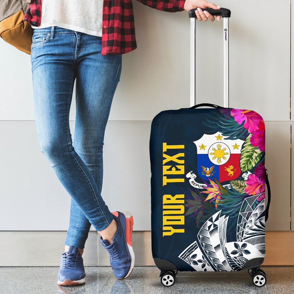 The Philippines Personalised Luggage Covers - Summer Vibes Blue - Polynesian Pride