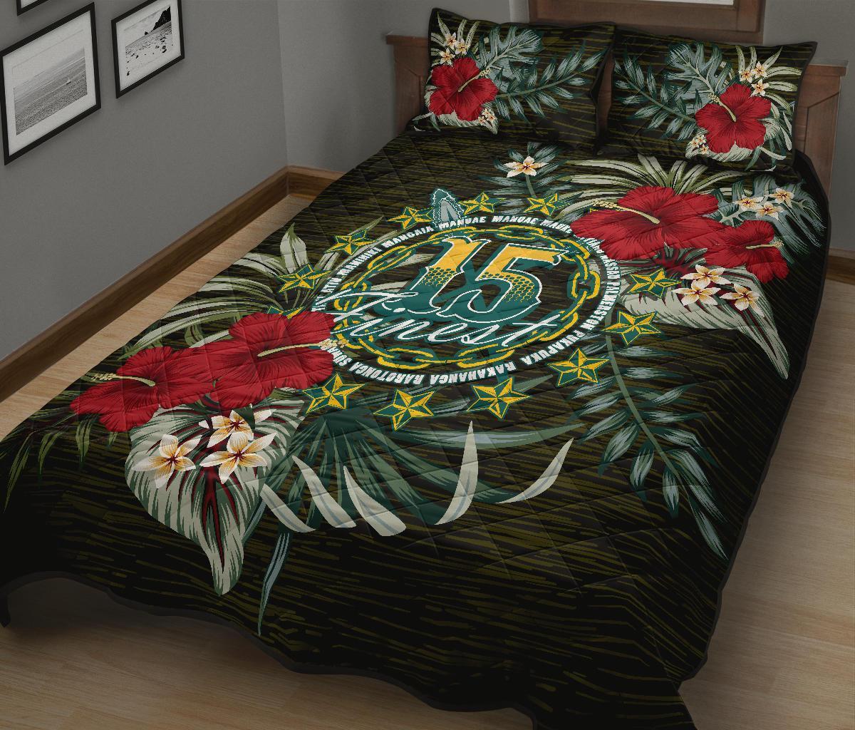 Cook Islands Quilt Bed Set - Special Hibiscus - Polynesian Pride