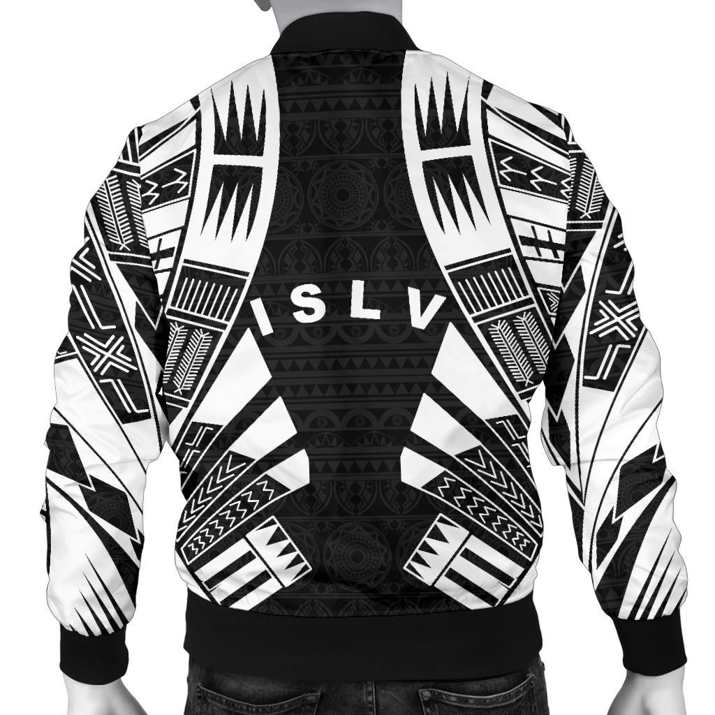 Society Islands Men Bomber Jackets - Polynesian Tattoo Black - Polynesian Pride