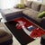 Samoa Polynesian Area Rug - Coat Of Arm With Hibiscus - Polynesian Pride