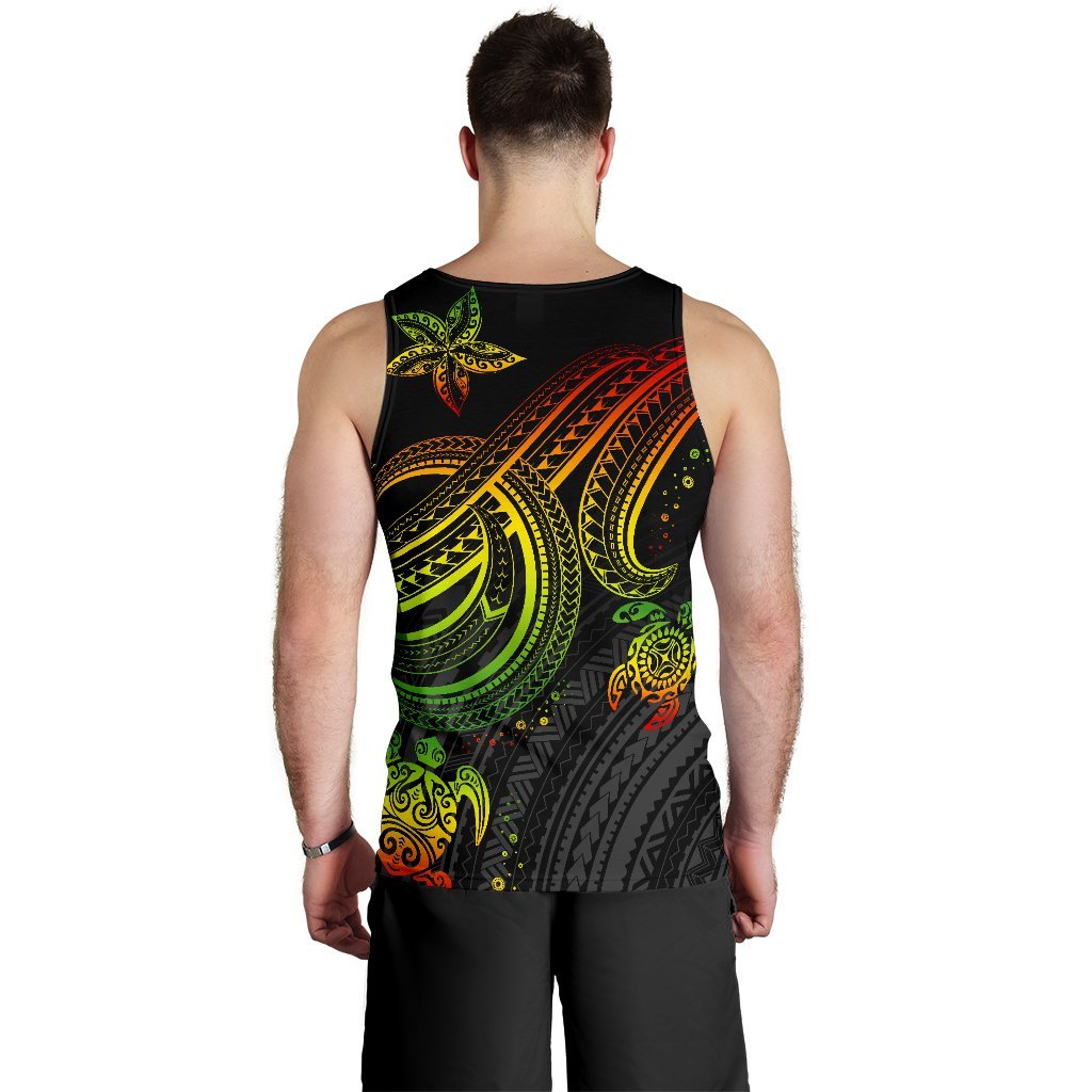 Hawaii Men's Tank Top - Reggae Turtle - Polynesian Pride