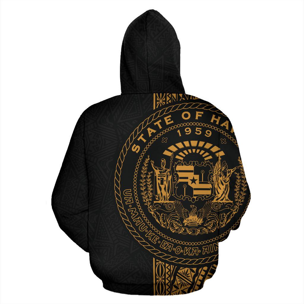 Polynesian Hawaii Hoodie Yellow Line - Polynesian Pride