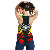 Marquesas Islands Women Racerback Tank - Polynesian Tattoo Reggae - Polynesian Pride