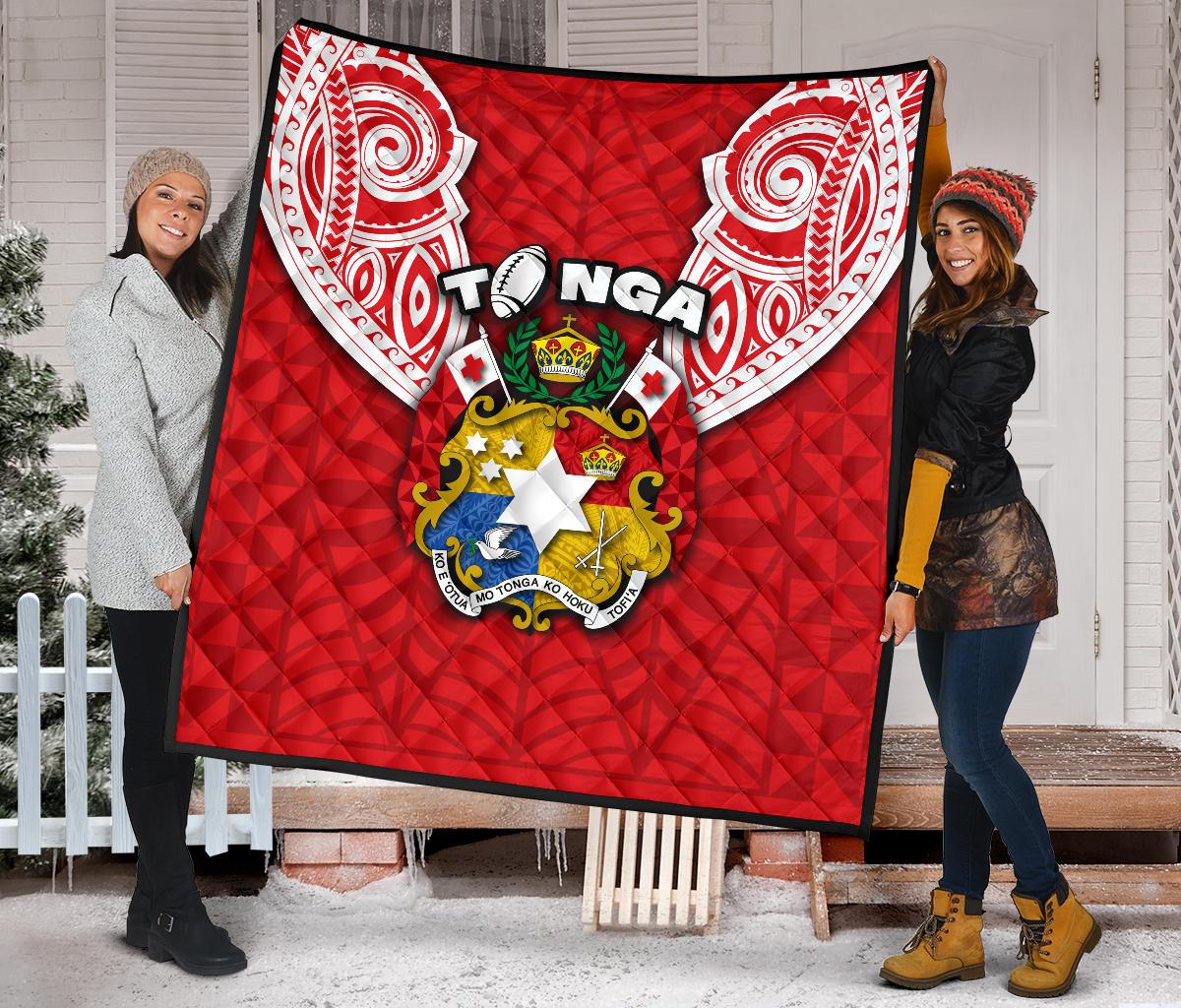 Tonga Rugby Premium Quilt Royal Style - Polynesian Pride