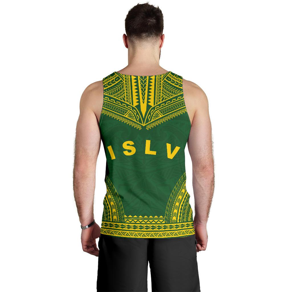 Society Islands Men's Tank Top - Polynesian Chief Flag Version - Polynesian Pride
