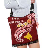 Papua New Guinea Boho Handbag - PNG Seal Polynesian Patterns Plumeria - Polynesian Pride