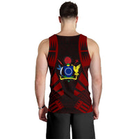 Cook Islands Men Tank Top - Polynesian Tattoo Red - Polynesian Pride
