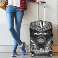 Hawaii Polynesian Chief Luggage Cover - Black Version - Polynesian Pride