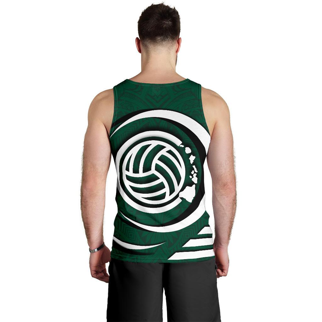 Polynesian Hawaii Men's Tank Top - Volleyball Hawaii Map - Polynesian Pride