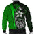 Tonga Micronesia Men's Bomber Jackets Green - Turtle With Hook - Polynesian Pride